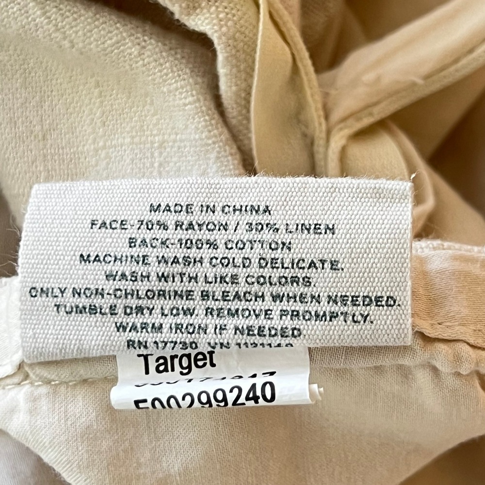 Casaluna Heavyweight Linen Blend Duvet Cover Full / Queen Natural Beige Textured - Picture 7 of 8